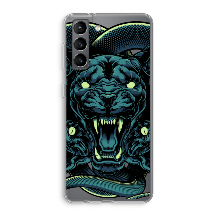Cougar and Vipers: Samsung Galaxy S21 Transparant Hoesje