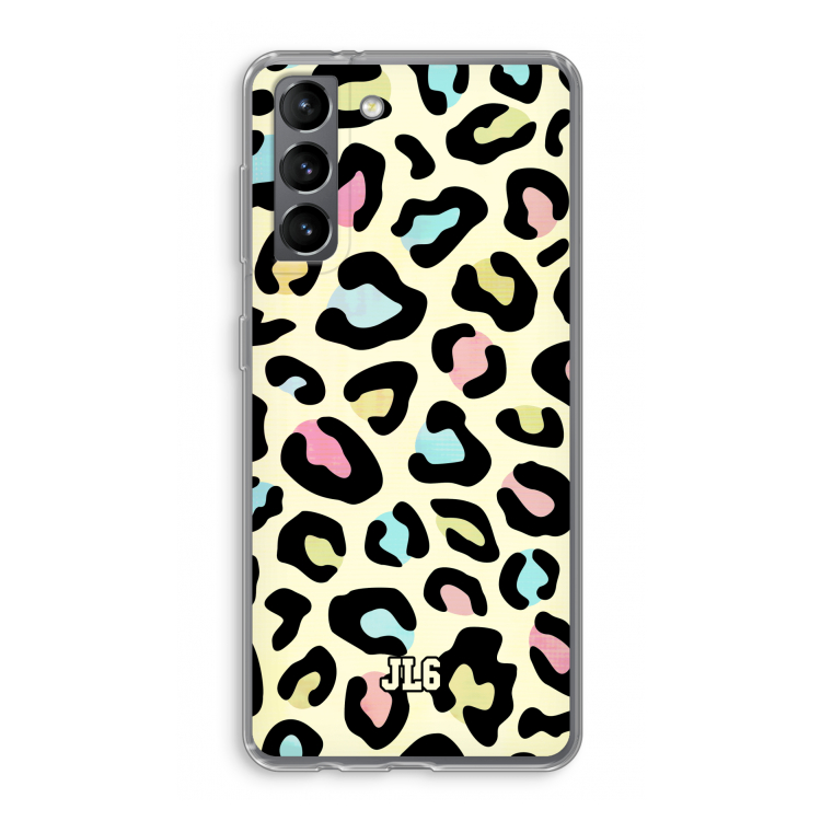 Leopard pattern: Samsung Galaxy S21 Transparant Hoesje