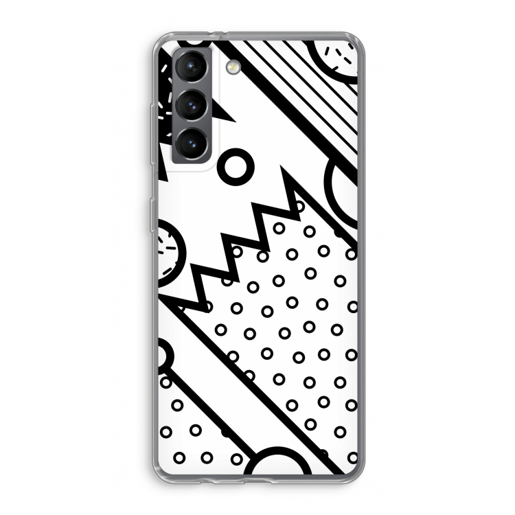 Pop Art #4: Samsung Galaxy S21 Transparant Hoesje