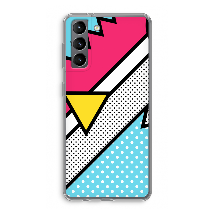 Pop Art #3: Samsung Galaxy S21 Transparant Hoesje