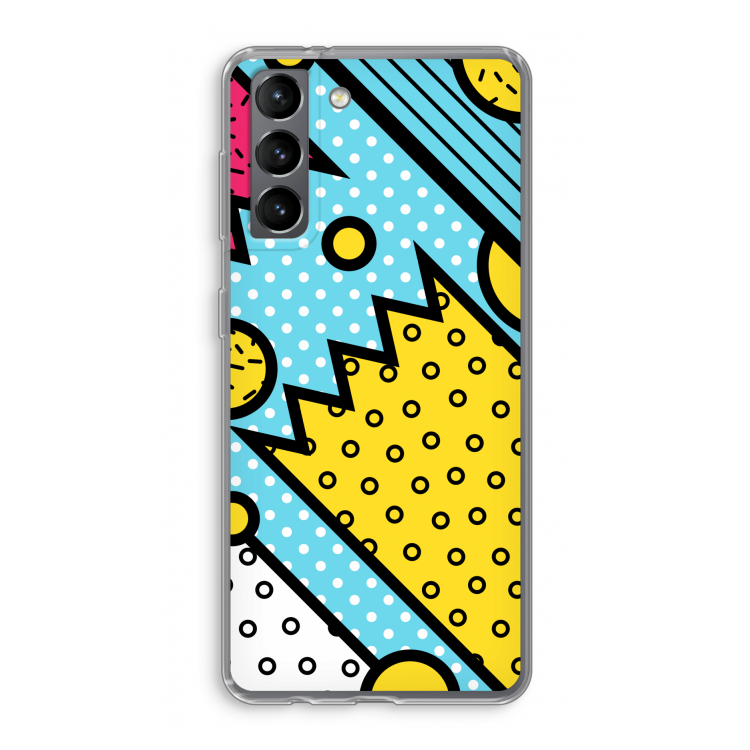 Pop Art #1: Samsung Galaxy S21 Transparant Hoesje