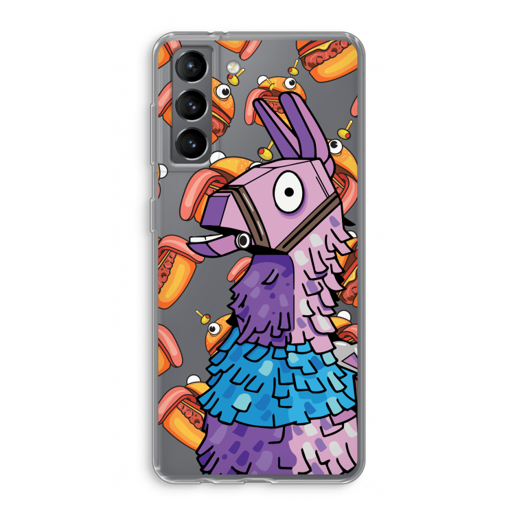 Loot Burger: Samsung Galaxy S21 Transparant Hoesje