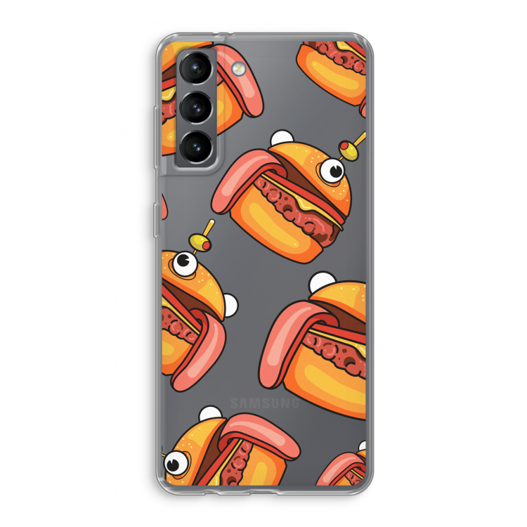 Hamburger: Samsung Galaxy S21 Transparant Hoesje