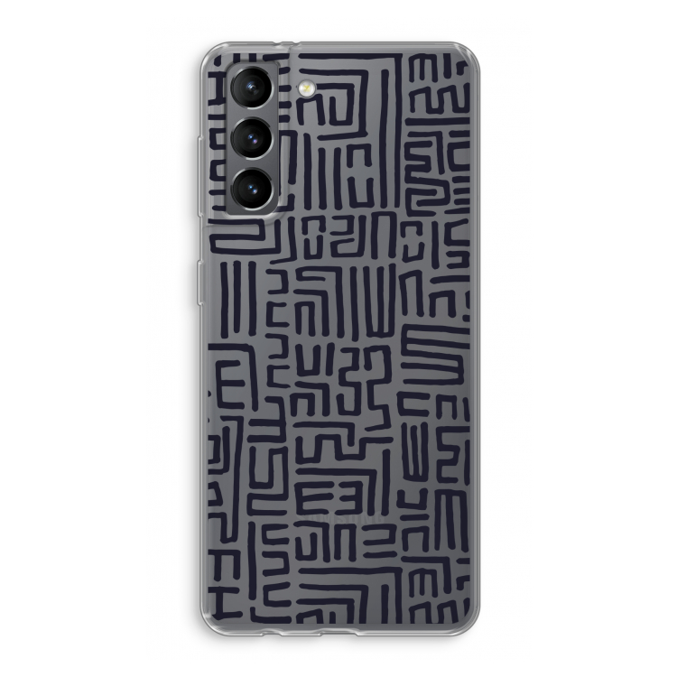 Moroccan Print: Samsung Galaxy S21 Transparant Hoesje