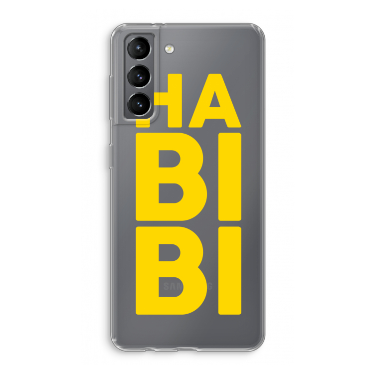 Habibi Majorelle : Samsung Galaxy S21 Transparant Hoesje