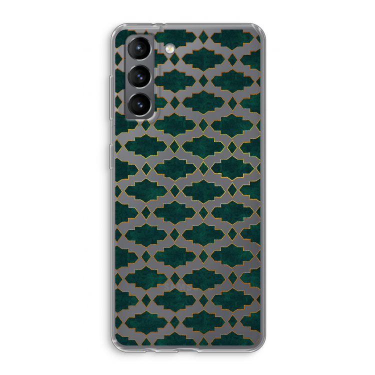 Moroccan tiles: Samsung Galaxy S21 Transparant Hoesje