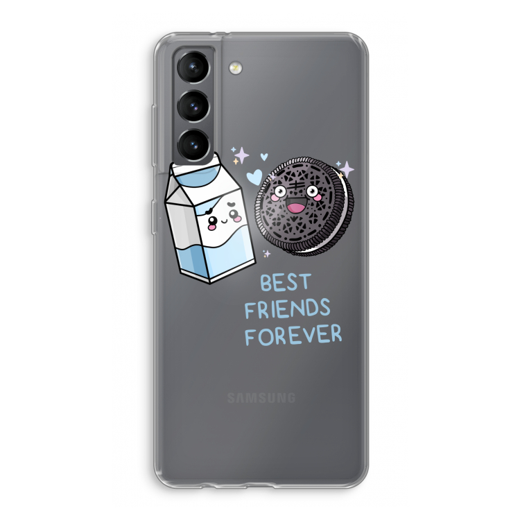 Best Friend Forever: Samsung Galaxy S21 Transparant Hoesje