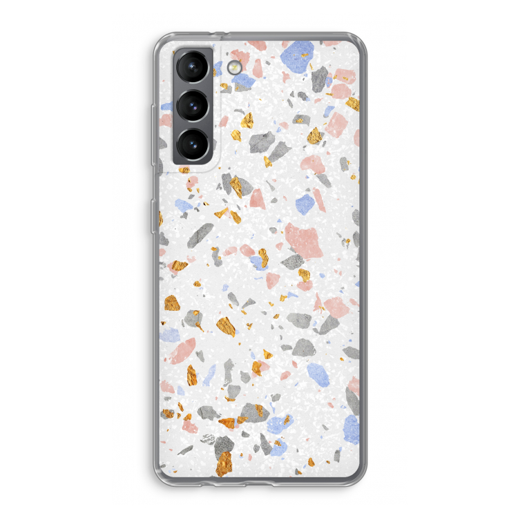 Terrazzo N°8: Samsung Galaxy S21 Transparant Hoesje