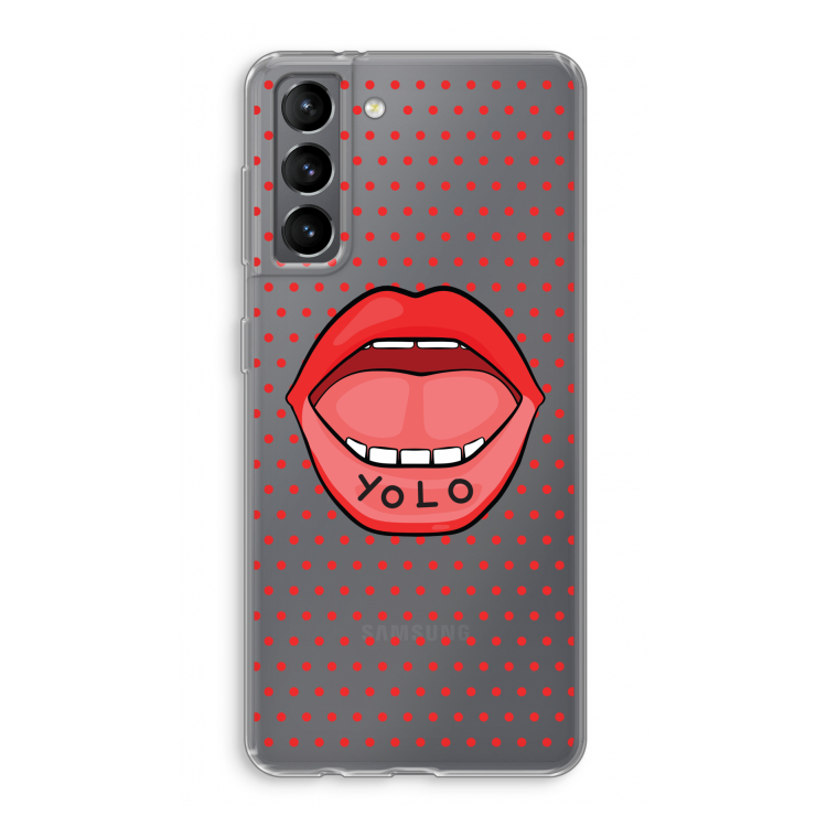 Yolo Denise: Samsung Galaxy S21 Transparant Hoesje