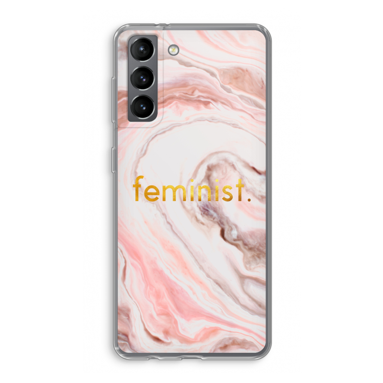 Feminist: Samsung Galaxy S21 Transparant Hoesje