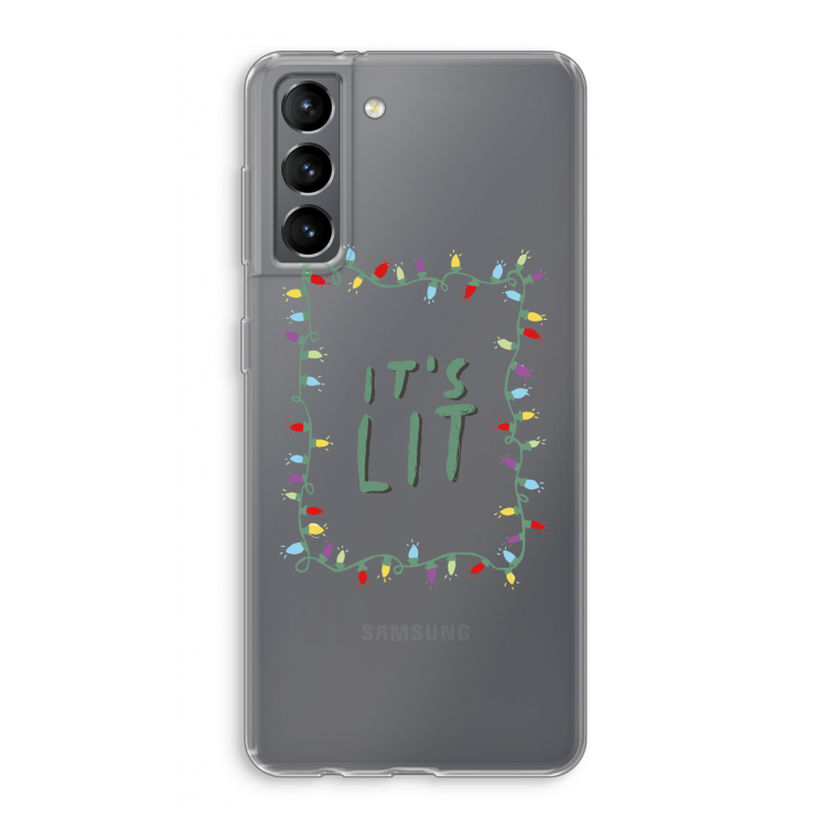 It's Lit: Samsung Galaxy S21 Transparant Hoesje
