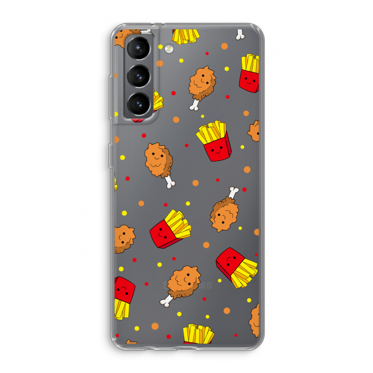 Chicken 'n Fries: Samsung Galaxy S21 Transparant Hoesje