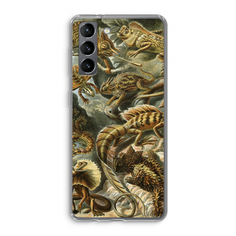 Haeckel Lacertilia: Samsung Galaxy S21 Transparant Hoesje