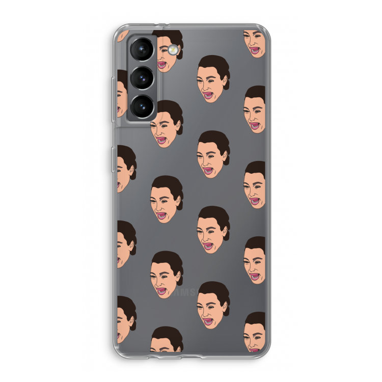 Ugly Cry Call: Samsung Galaxy S21 Transparant Hoesje