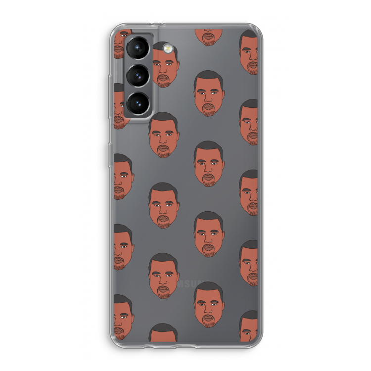 Kanye Call Me?: Samsung Galaxy S21 Transparant Hoesje