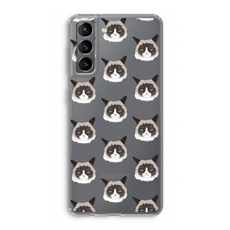 It's a Purrr Case: Samsung Galaxy S21 Transparant Hoesje