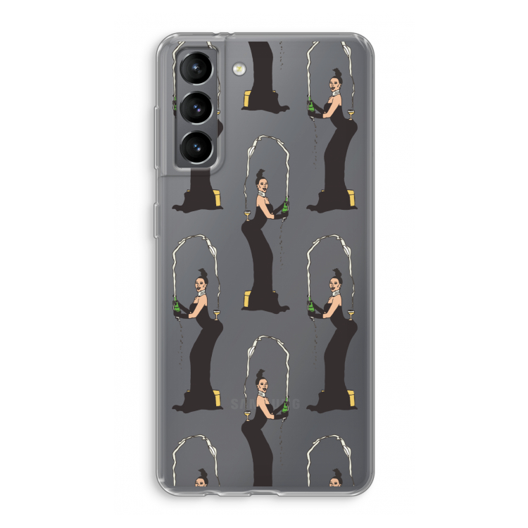 Pop Some Kim: Samsung Galaxy S21 Transparant Hoesje