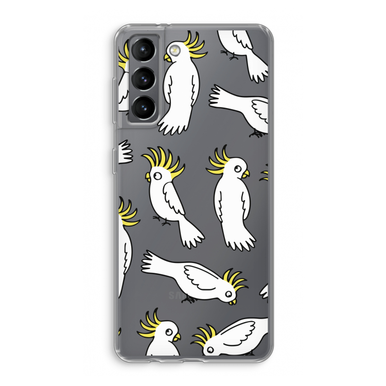 Papegaai: Samsung Galaxy S21 Transparant Hoesje