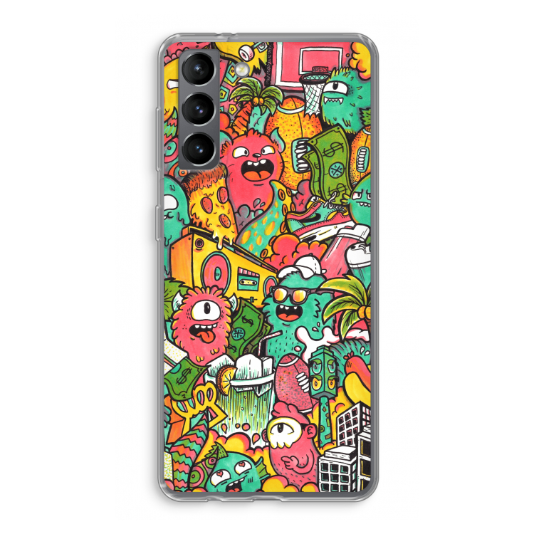 Vexx City: Samsung Galaxy S21 Transparant Hoesje