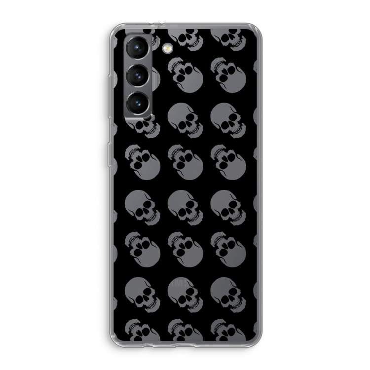 Musketon Skulls: Samsung Galaxy S21 Transparant Hoesje