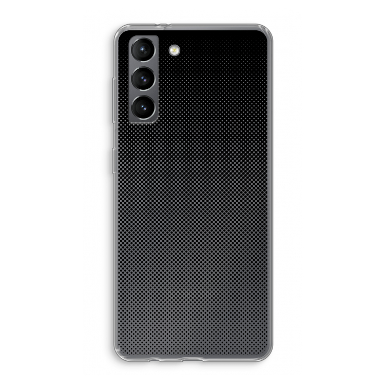 Musketon Halftone: Samsung Galaxy S21 Transparant Hoesje