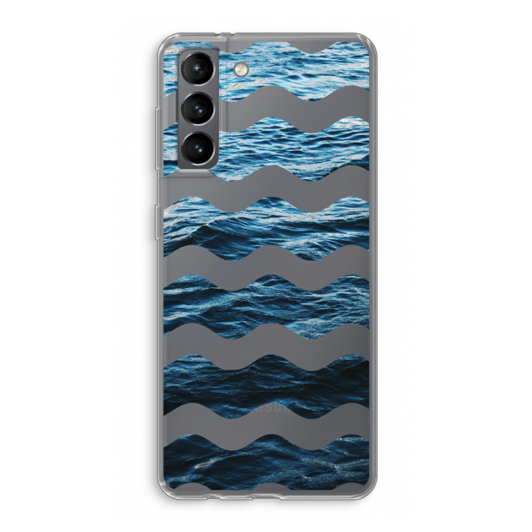 Oceaan: Samsung Galaxy S21 Transparant Hoesje