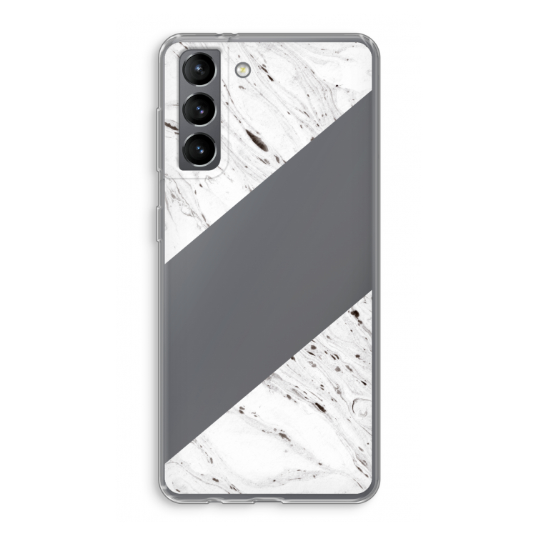 Biggest stripe: Samsung Galaxy S21 Transparant Hoesje
