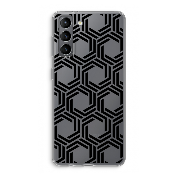 Geometrisch patroon: Samsung Galaxy S21 Transparant Hoesje