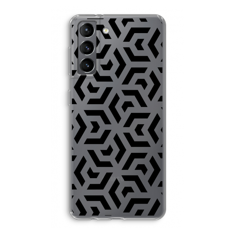 Crazy pattern: Samsung Galaxy S21 Transparant Hoesje