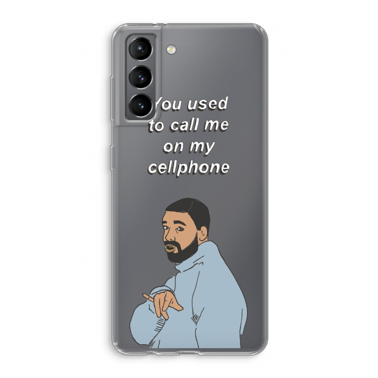 Hotline bling: Samsung Galaxy S21 Transparant Hoesje
