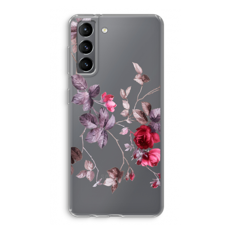 Mooie bloemen: Samsung Galaxy S21 Transparant Hoesje