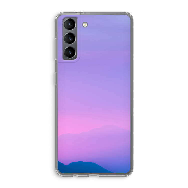 Sunset pastel: Samsung Galaxy S21 Transparant Hoesje