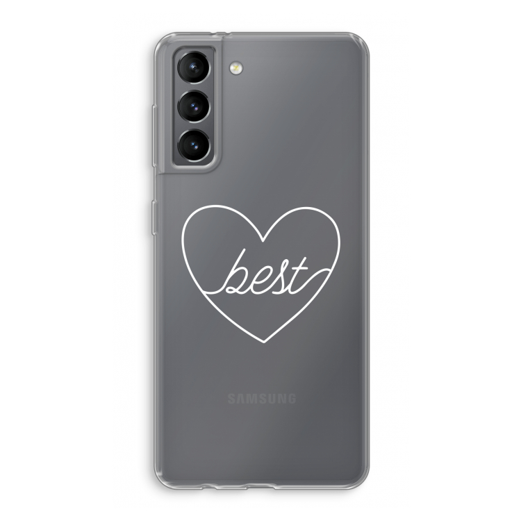 Best heart pastel: Samsung Galaxy S21 Transparant Hoesje