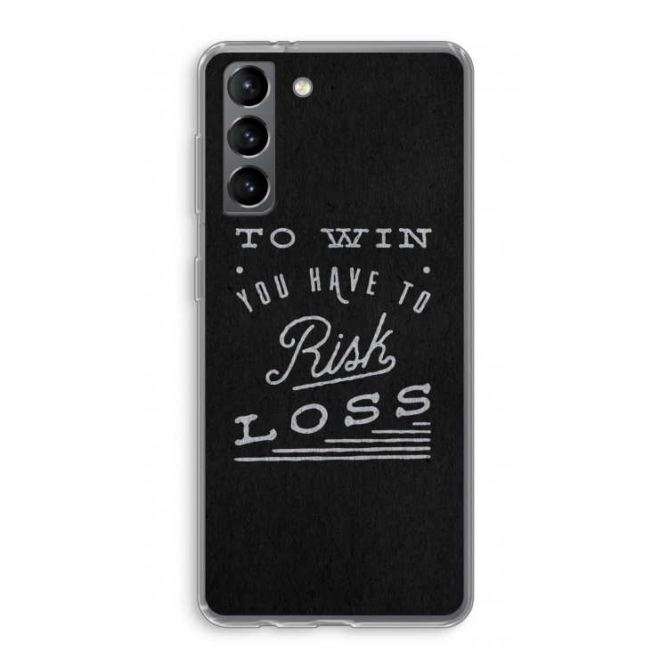 Risk loss: Samsung Galaxy S21 Transparant Hoesje
