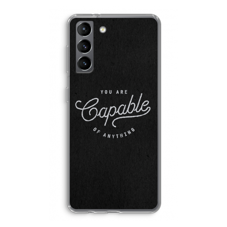 Capable: Samsung Galaxy S21 Transparant Hoesje