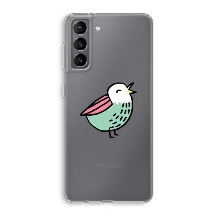 Birdy: Samsung Galaxy S21 Transparant Hoesje