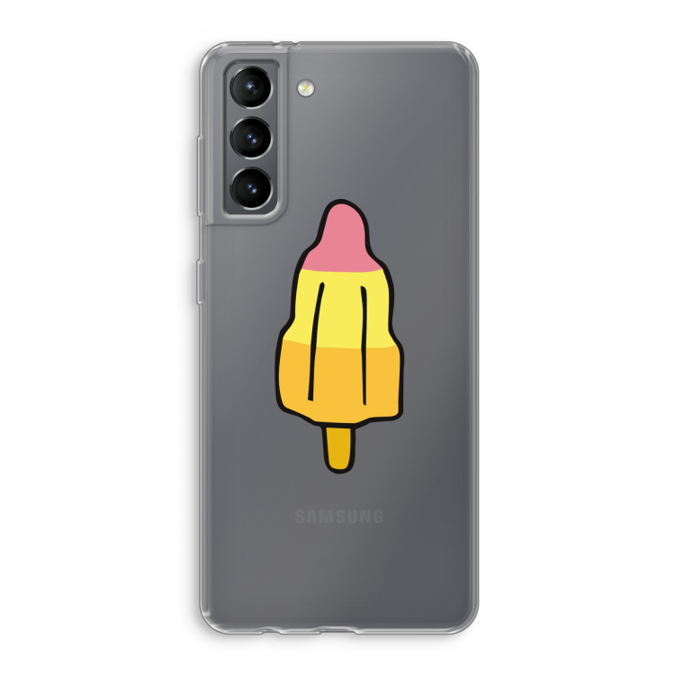 Raketijsje: Samsung Galaxy S21 Transparant Hoesje
