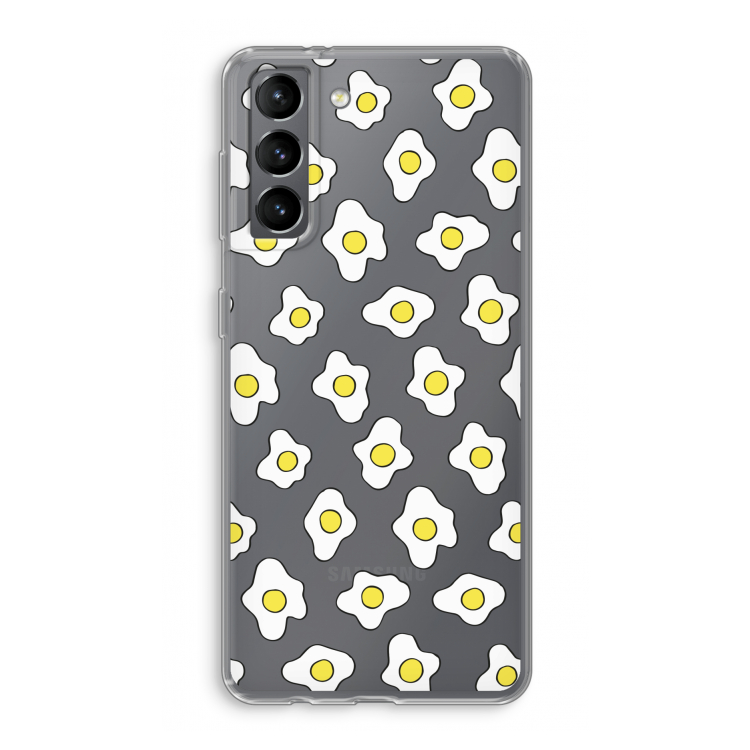 Spiegeleitjes: Samsung Galaxy S21 Transparant Hoesje