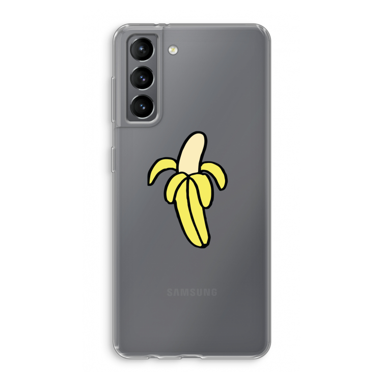 Banana: Samsung Galaxy S21 Transparant Hoesje