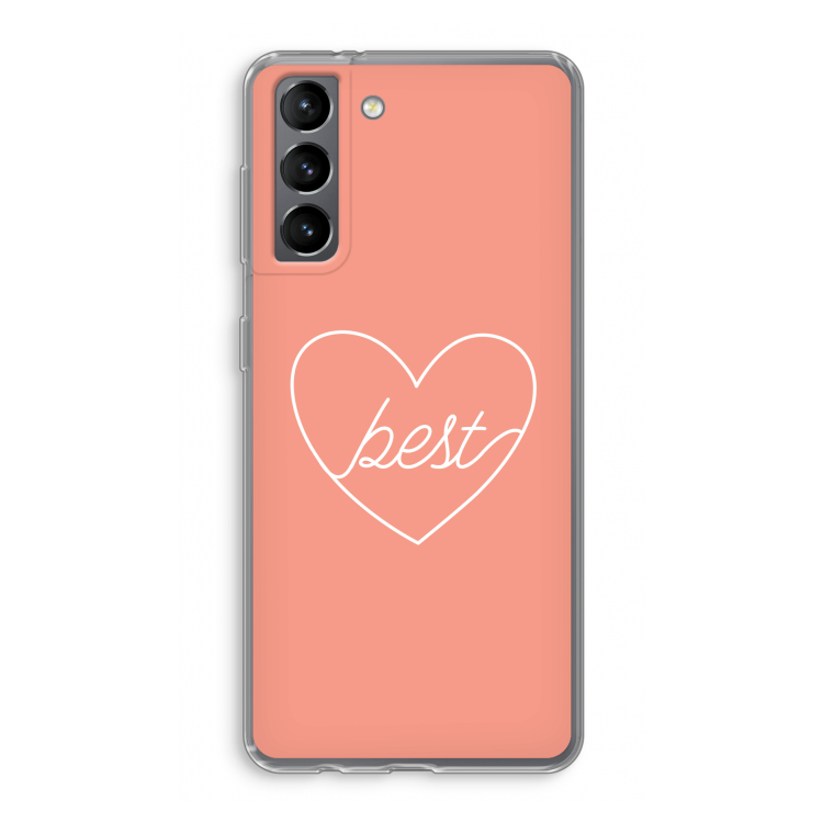 Best heart: Samsung Galaxy S21 Transparant Hoesje