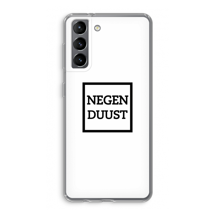 Negenduust vierkant: Samsung Galaxy S21 Transparant Hoesje