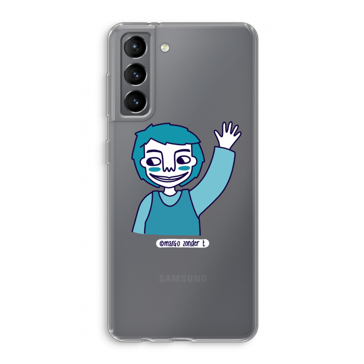 Zwaai: Samsung Galaxy S21 Transparant Hoesje