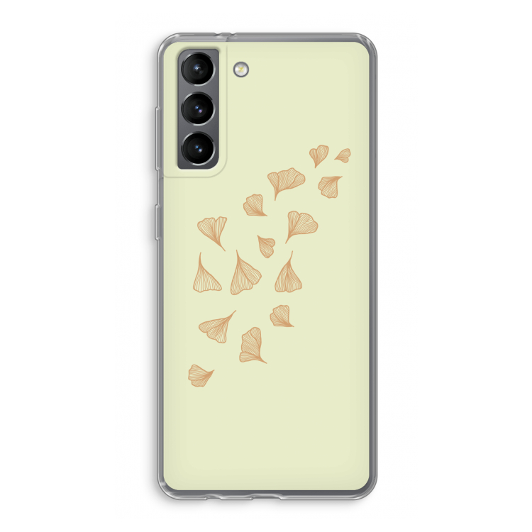 Falling Leaves: Samsung Galaxy S21 Transparant Hoesje