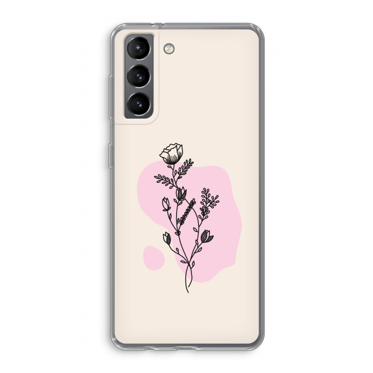 Roses are red: Samsung Galaxy S21 Transparant Hoesje