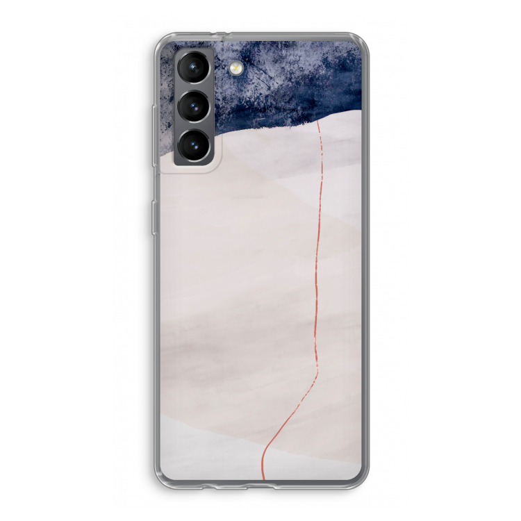 Stone White: Samsung Galaxy S21 Transparant Hoesje