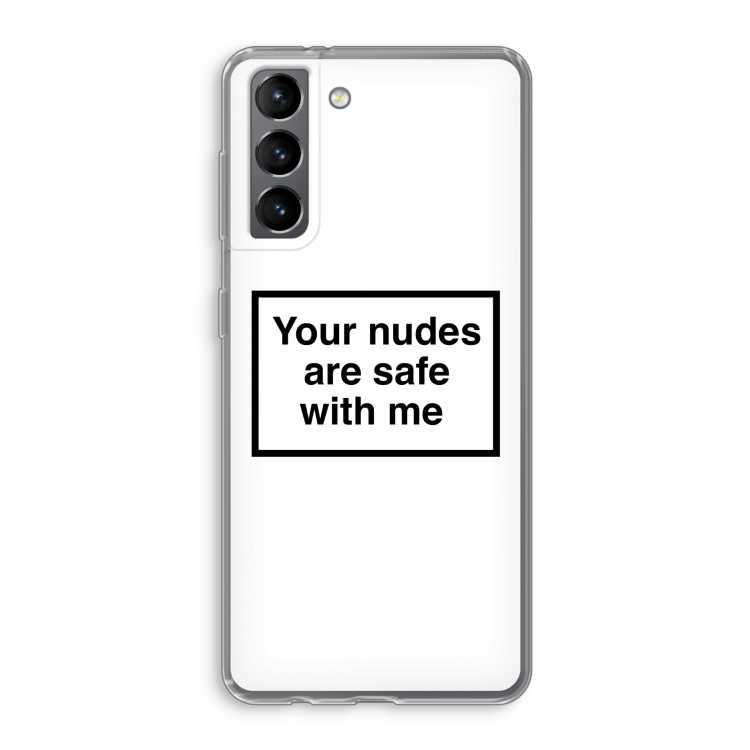 Safe with me: Samsung Galaxy S21 Transparant Hoesje