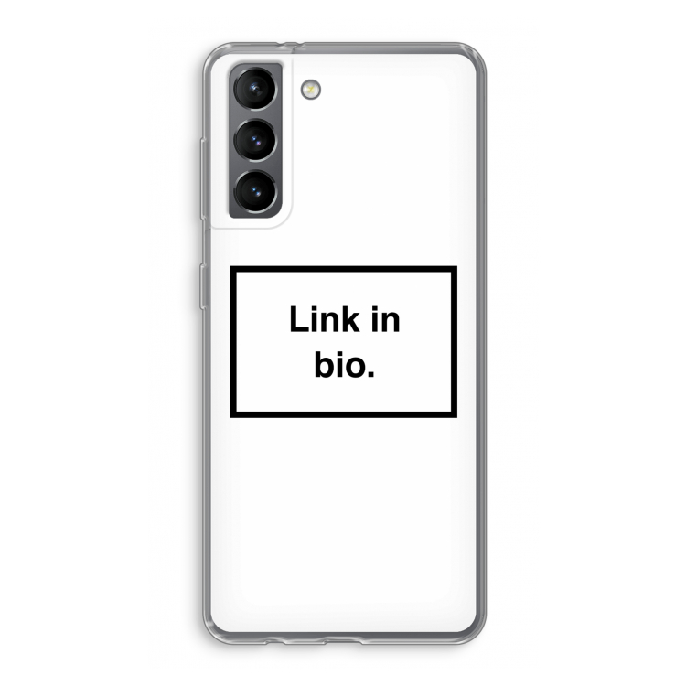 Link in bio: Samsung Galaxy S21 Transparant Hoesje