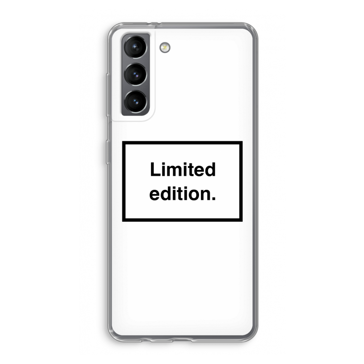Limited edition: Samsung Galaxy S21 Transparant Hoesje