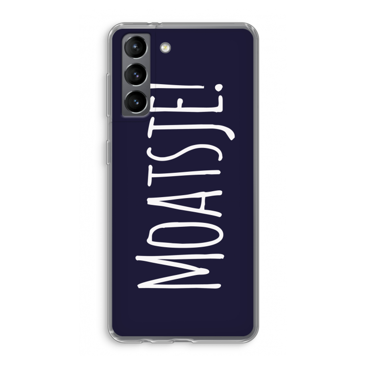 Moatsje!: Samsung Galaxy S21 Transparant Hoesje
