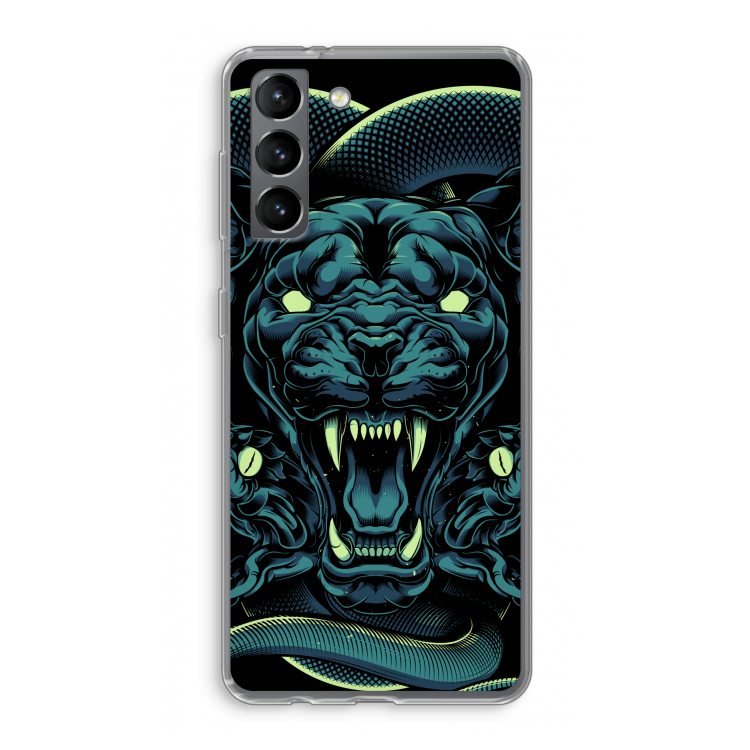 Cougar and Vipers: Samsung Galaxy S21 Transparant Hoesje